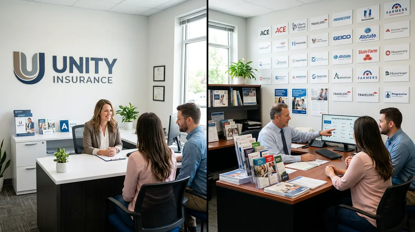 Comparison between independent and captive insurance agents